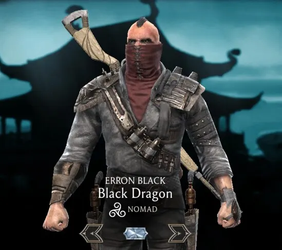 Erron Black - Black Dragon, Diamond character, Nomad character, Black Dragon character