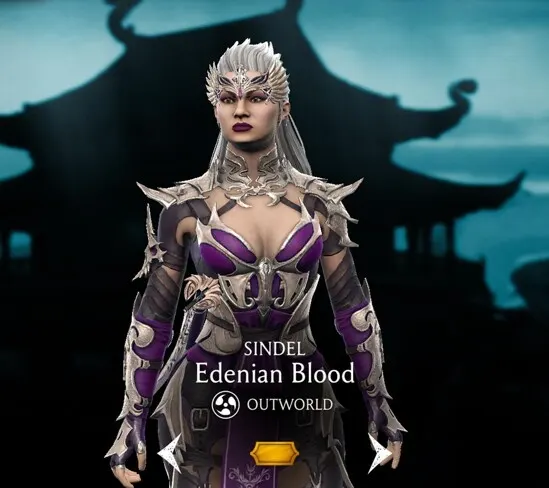 Sindel - Edenial Blood, Gold character, Outworld character, Edenian Blood character