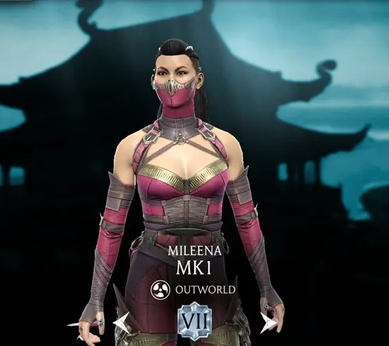 Mileena - MK1, Diamond character, Outworld character, MK1 character