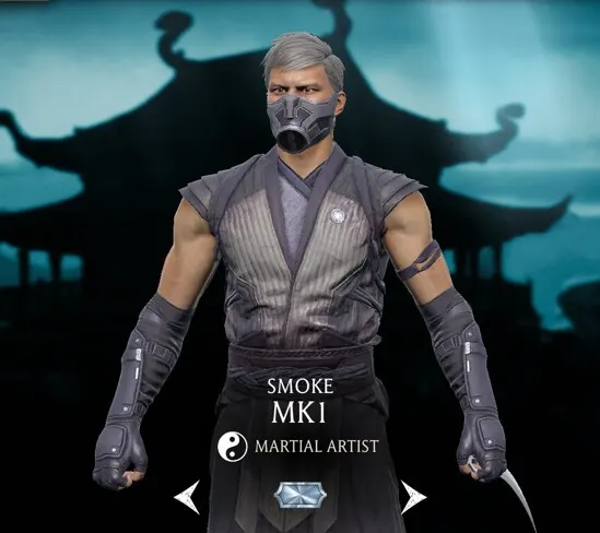 Smoke - MK1, Diamond character, Martial Artist character, MK1 character