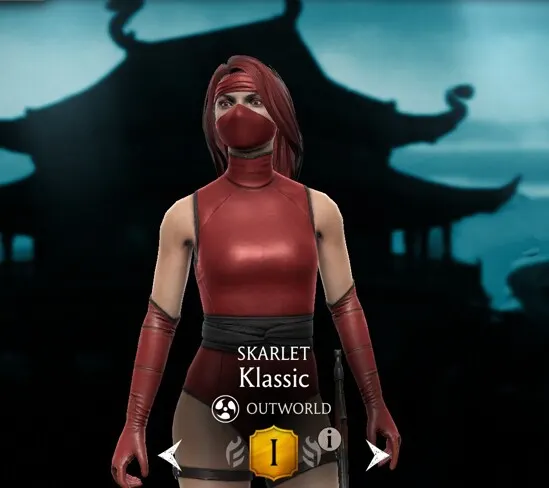 Skarlet - Klassic, Gold Outworld Non Challenge Klassic character - MKmobileInfo