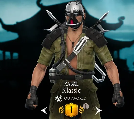 Kabal - Klassic, Gold Outworld Non Challenge Klassic character - MKmobileInfo