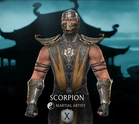 Scorpion, Silver Martial Artist   character - MKmobileInfo