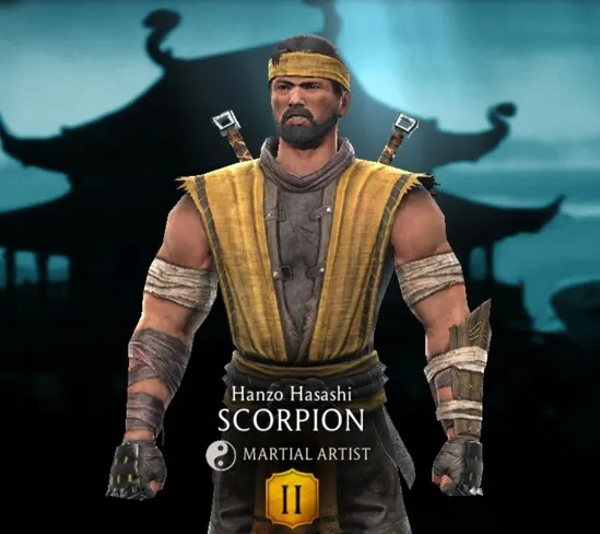 Scorpion - Hanzo Hasashi, Gold character
