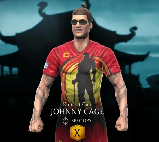 Johnny Cage - Kombat Cup, Gold character
