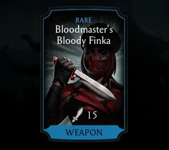 Bloodmaster's Bloody Finka, Rare Equipment, Weapon, Kold War - MKmobileInfo