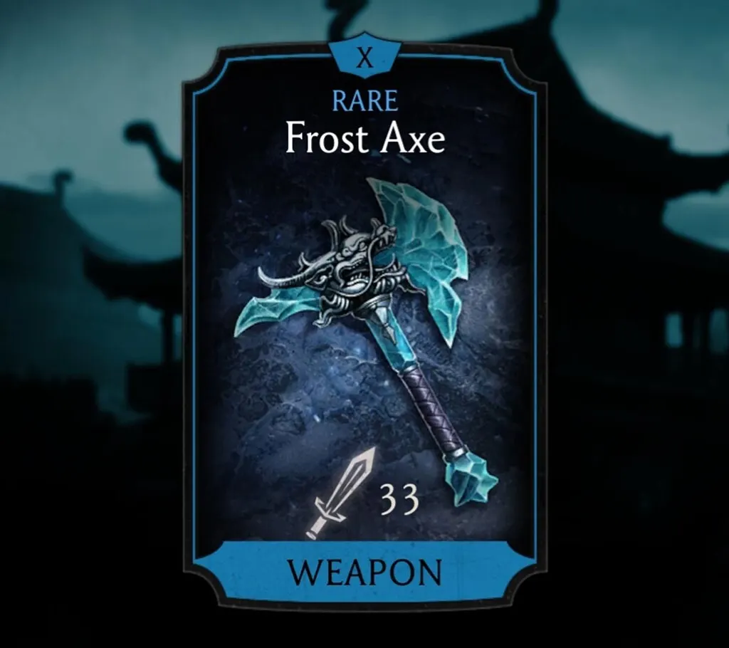 Frost Axe, Rare Equipment, Weapon, Lin Kuei - MKmobileInfo