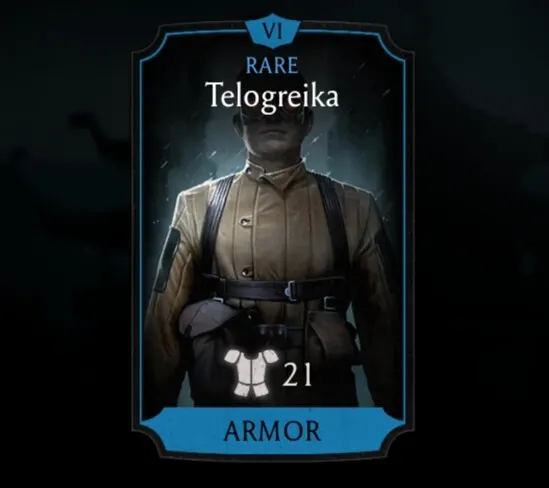 Telogreika, Rare Equipment, Armor, Kold War - MKmobileInfo