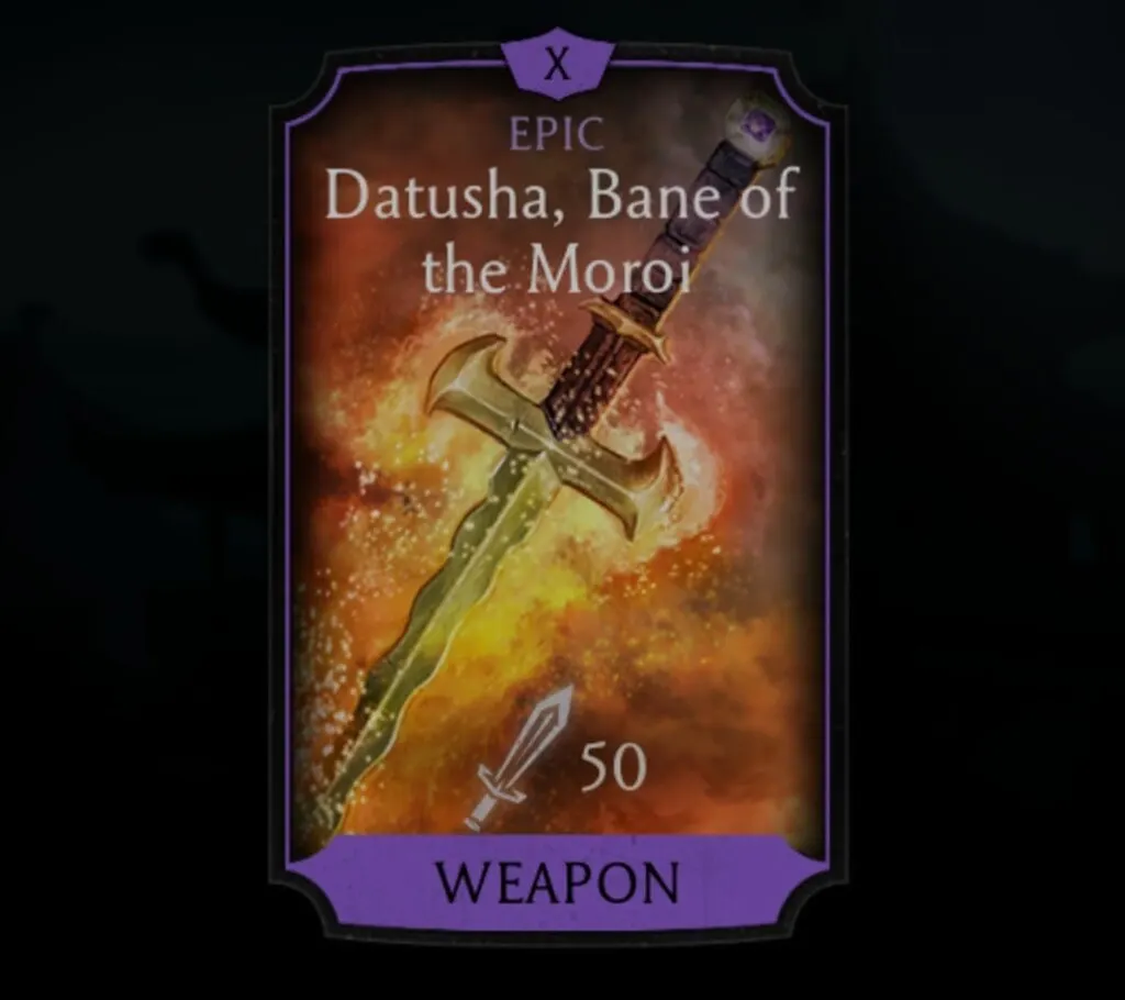 Datusha, Bane of the Moroi, Epic Equipment, Weapon - MKmobileInfo