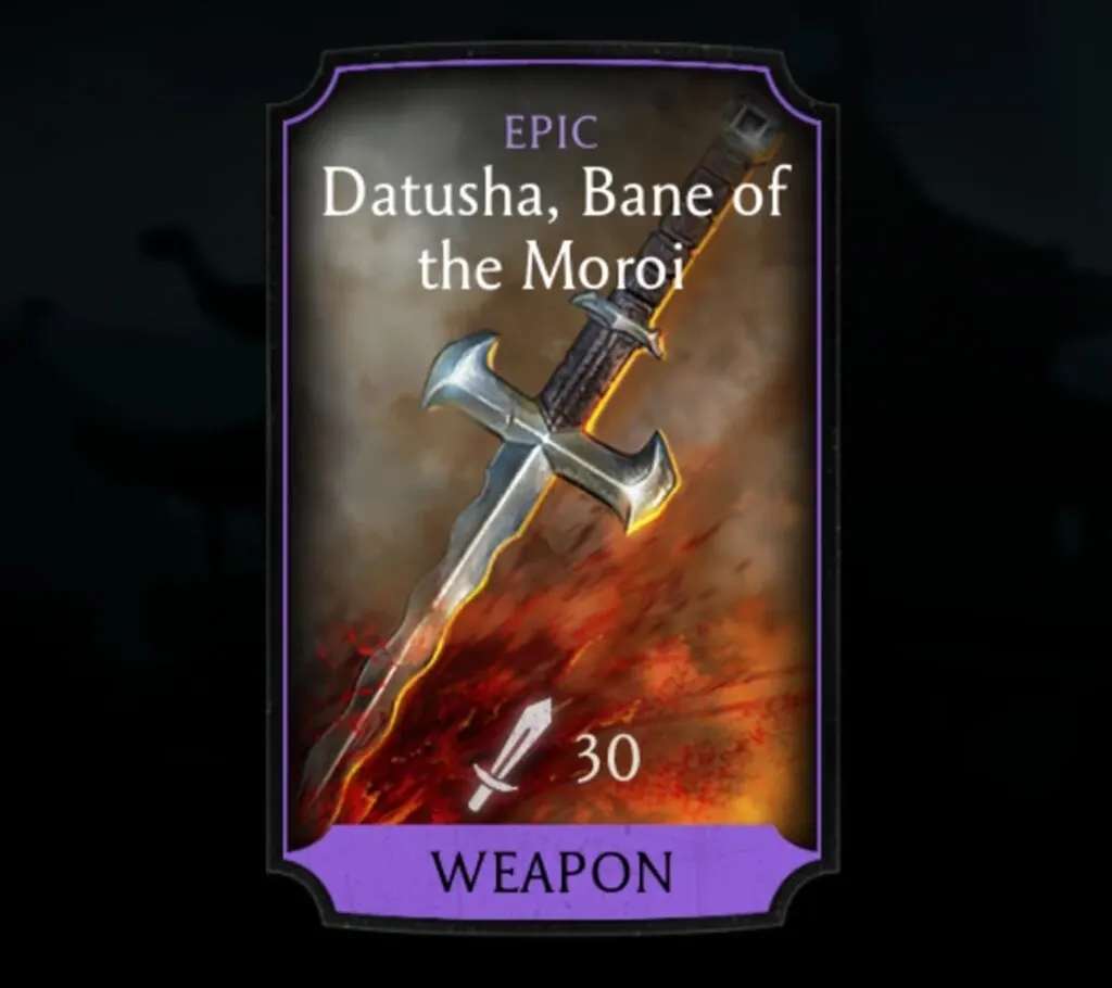 Datusha, Bane of the Moroi, Epic Equipment, Weapon - MKmobileInfo