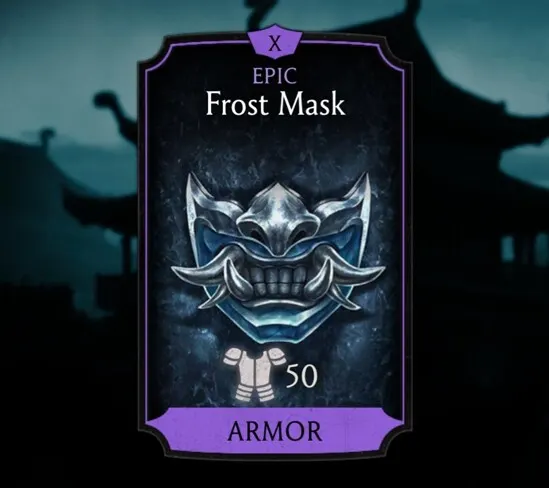 Frost Mask, Epic Equipment, Armor, Lin Kuei - MKmobileInfo