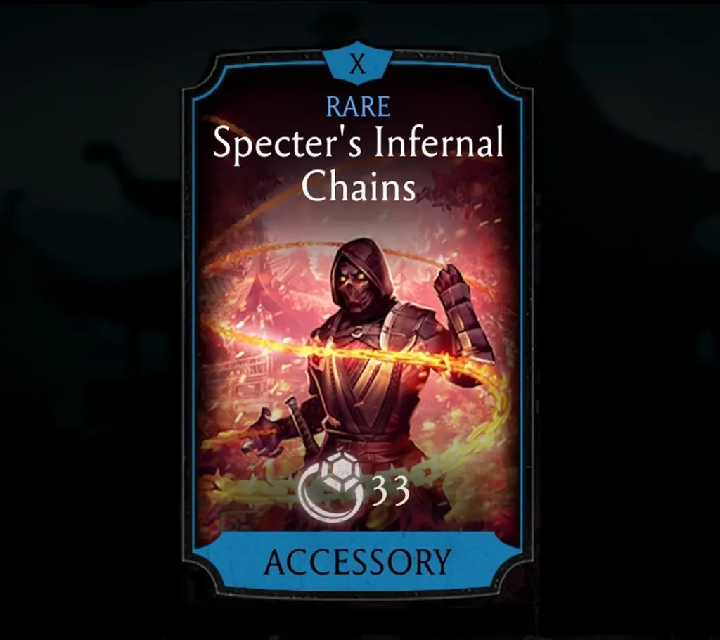 Specter's Infernal Chains, Rare Equipment, Accessory, Shirai Ryui - MKmobileInfo