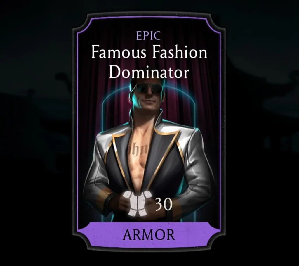 Famous Fashion Dominator, Epic Equipment, Armor, Earthrealm Tower - MKmobileInfo