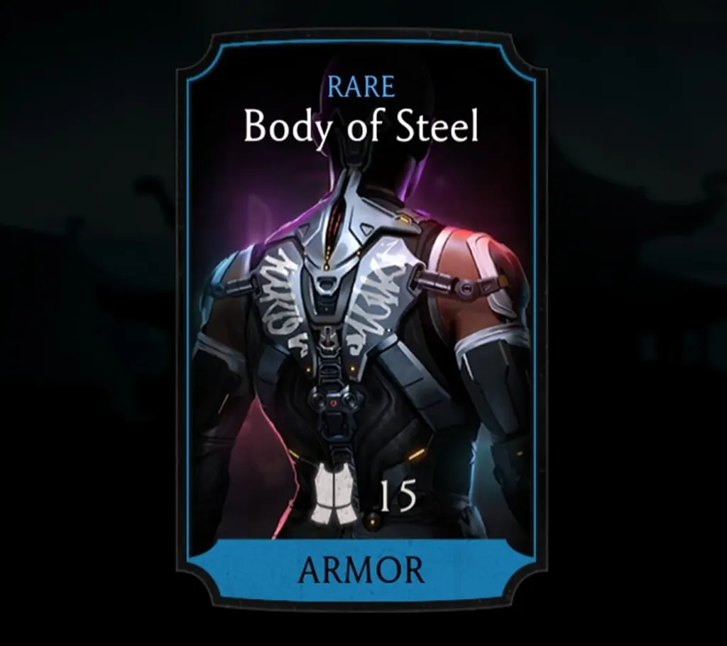 Body of Steel, Rare Equipment, Armor, Earthrealm Tower - MKmobileInfo