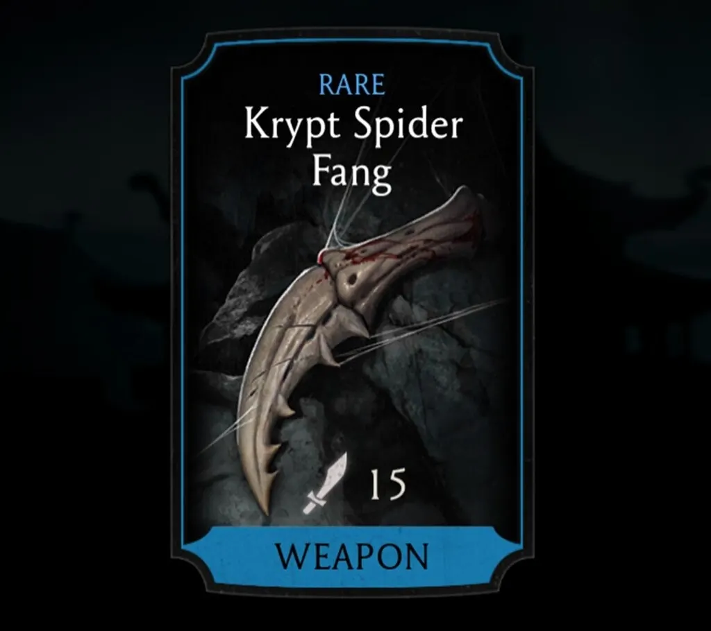 Krypt Spider Fang, Rare Equipment, Weapon, Nightmare Tower - MKmobileInfo