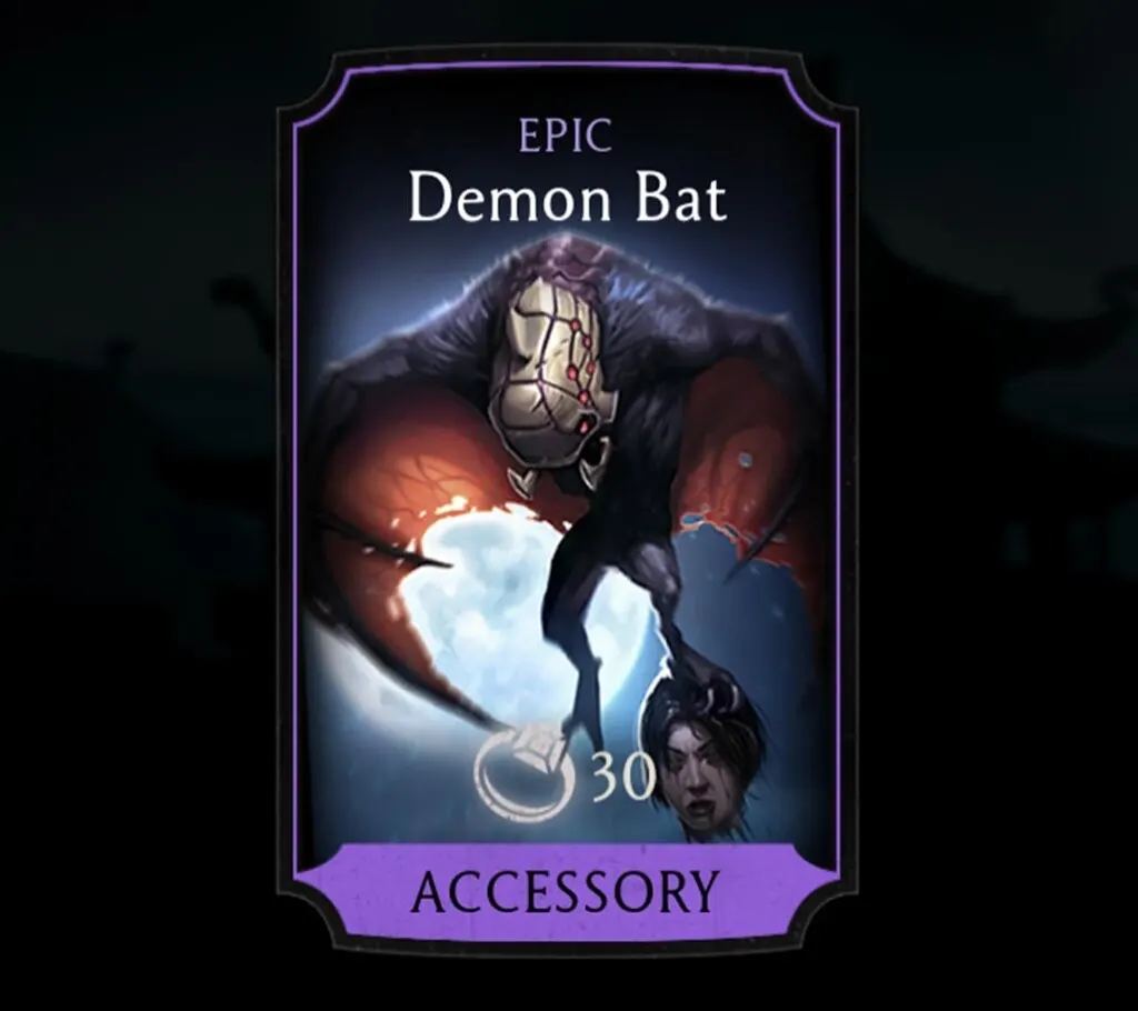 Demon Bat, Epic Equipment, Accessory, Nightmare Tower - MKmobileInfo
