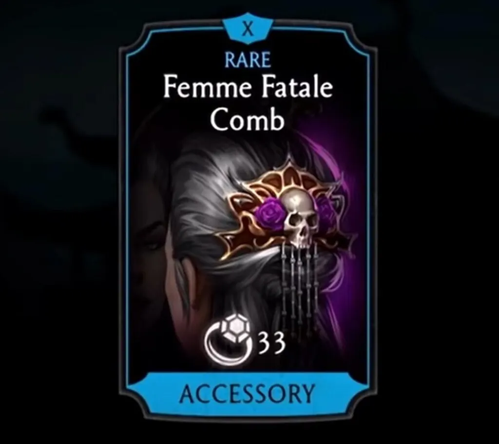Femme Fatale Comb, Rare Equipment, Accessory - MKmobileInfo