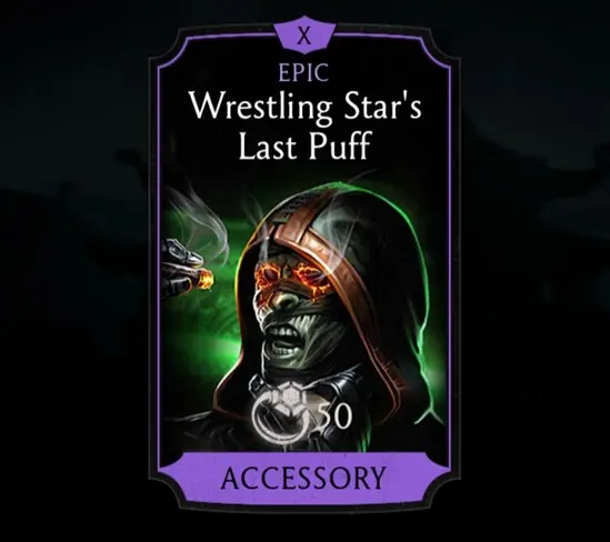 Wrestling Star's Last Puff, Epic Equipment, Accessory, Dark Queen's Tower - MKmobileInfo