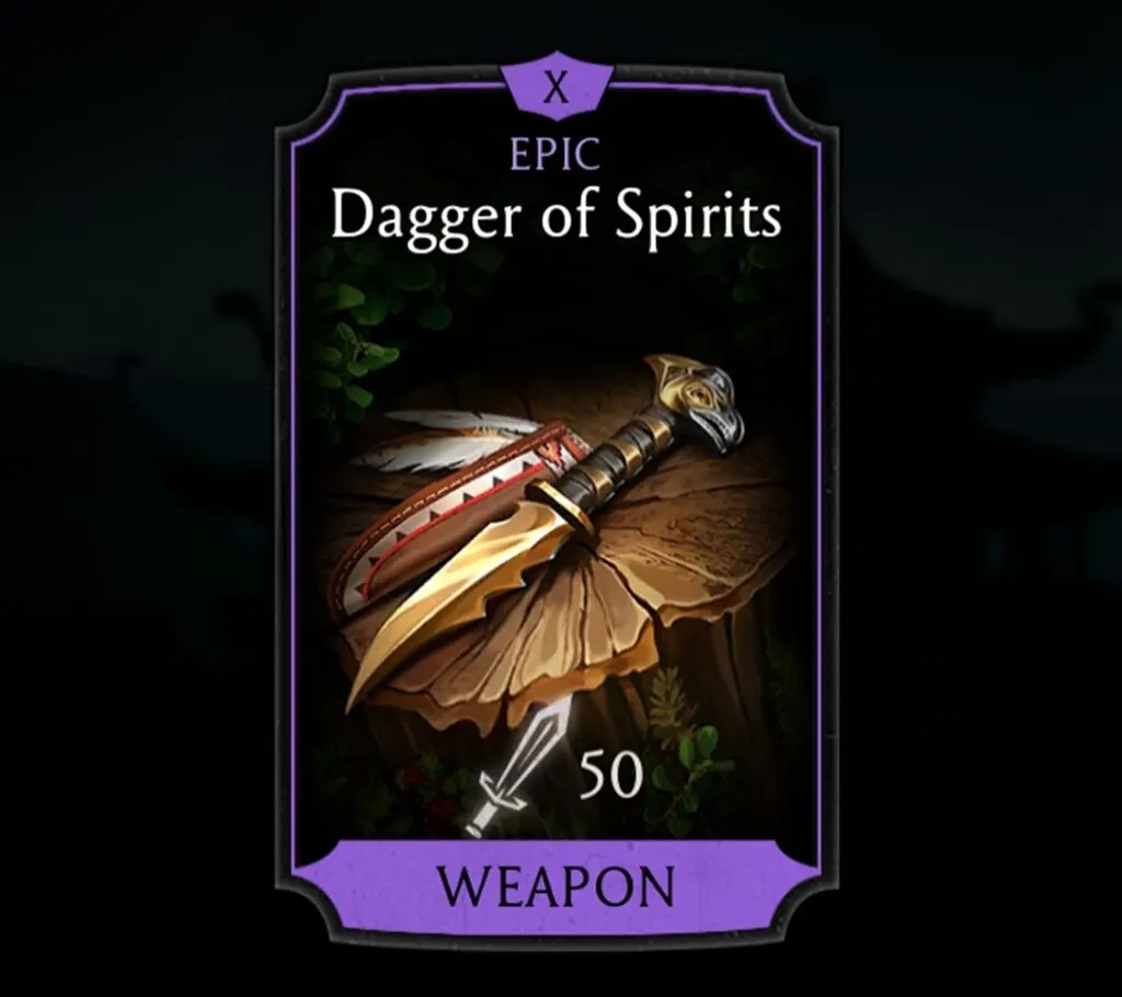Dagger of Spirits, Epic Equipment, Weapon, Elder Wind Tower - MKmobileInfo