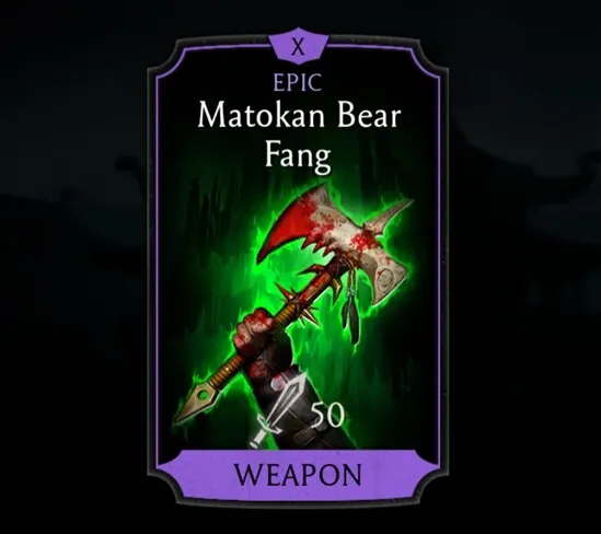Matokan Bear Fang