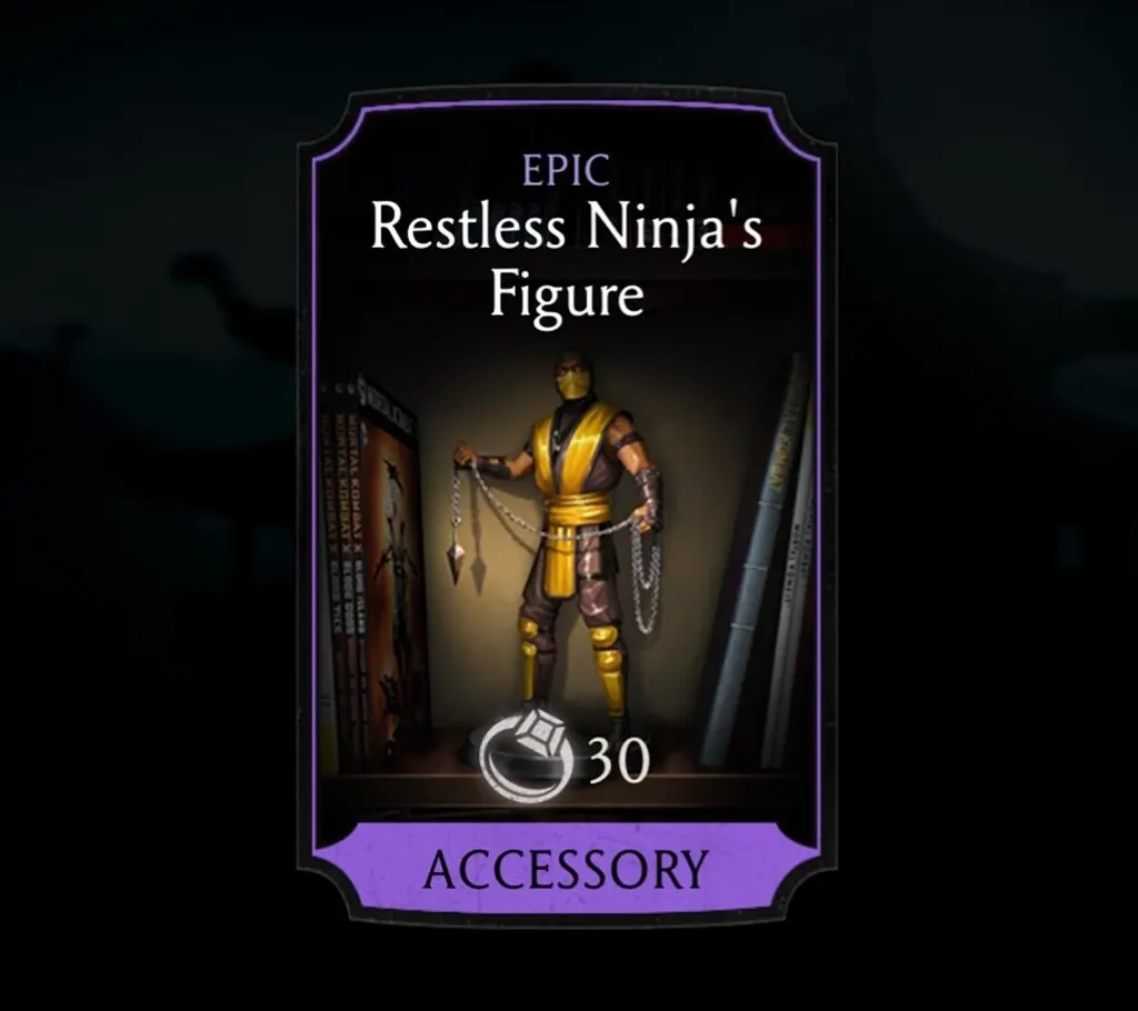 Restless Ninja's Figure, Epic Equipment, Accessory, Klassic Tower - MKmobileInfo