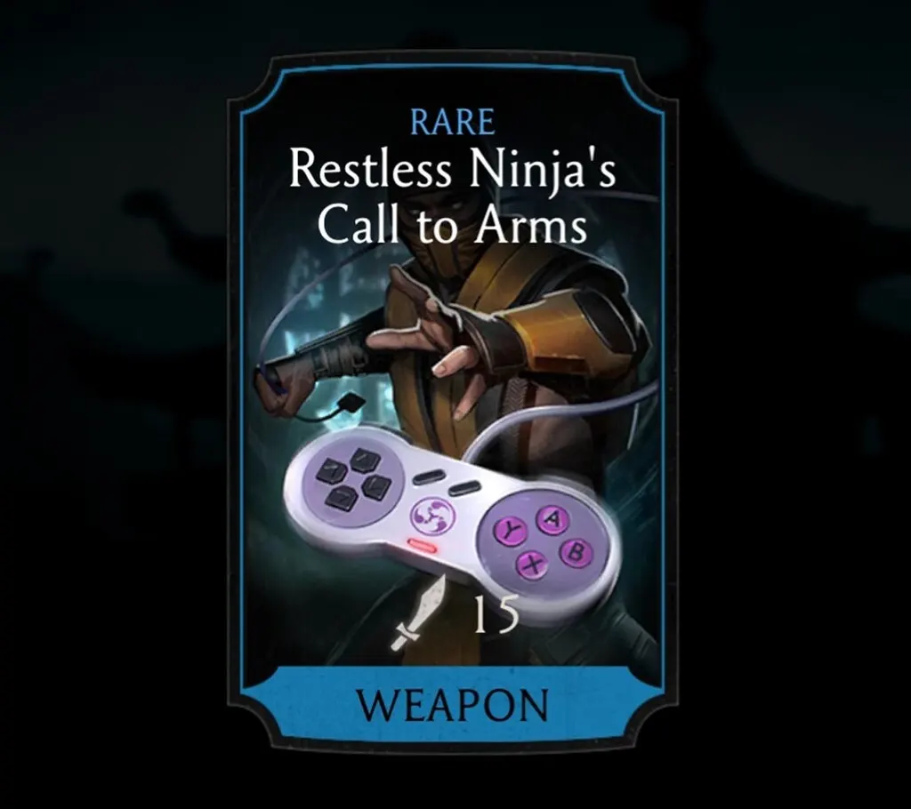 Restless Ninja's Call to Arms, Rare Equipment, Weapon, Klassic Tower - MKmobileInfo