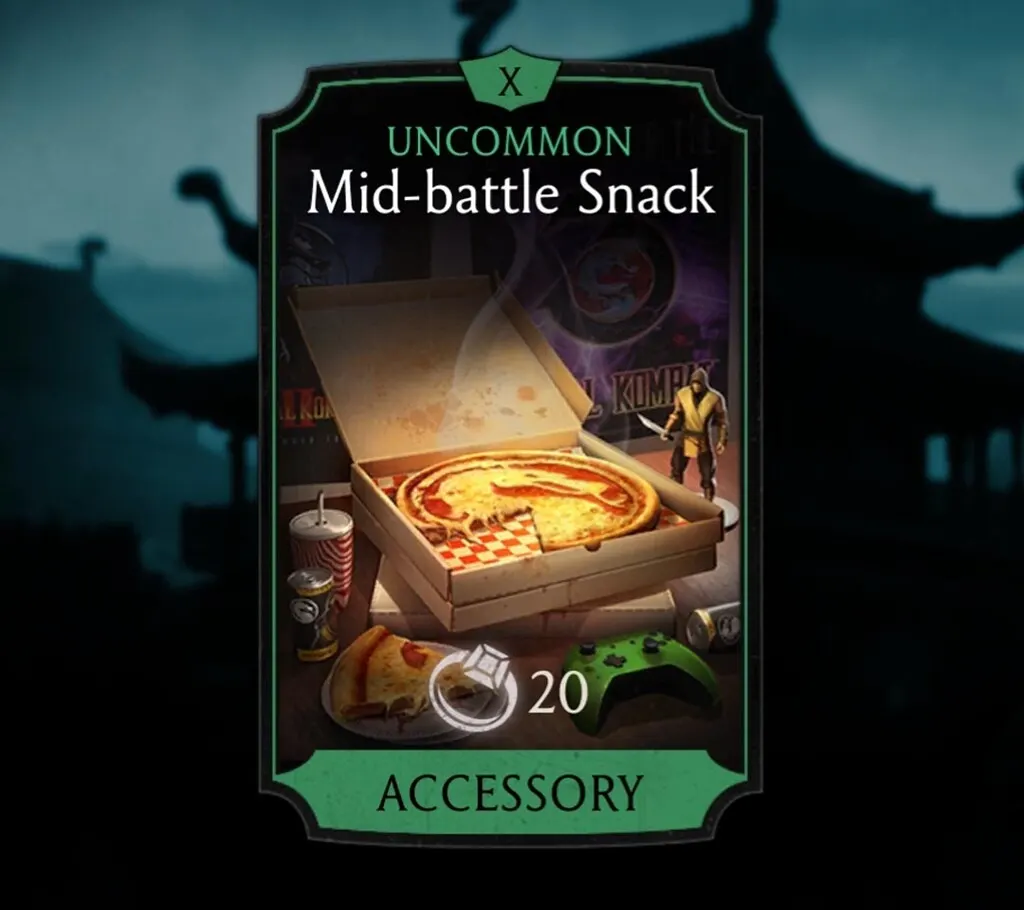 Mid-battle Snack, Uncommon Equipment, Accessory, Klassic Tower - MKmobileInfo