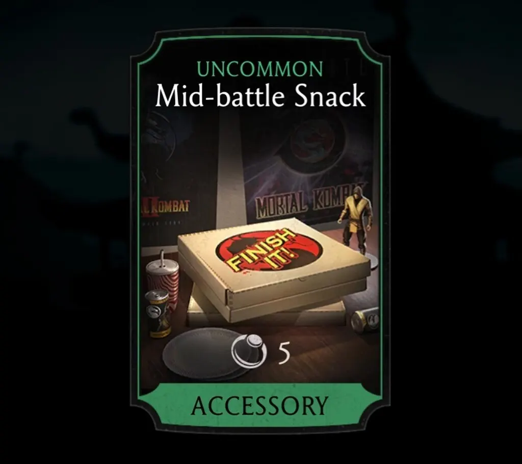 Mid-battle Snack, Uncommon Equipment, Accessory, Klassic Tower - MKmobileInfo