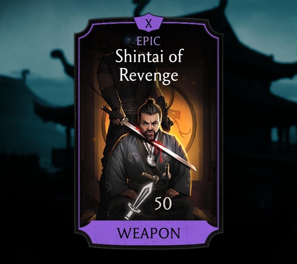 Shintai of Revenge, Epic Equipment, Weapon, White Lotus Tower - MKmobileInfo