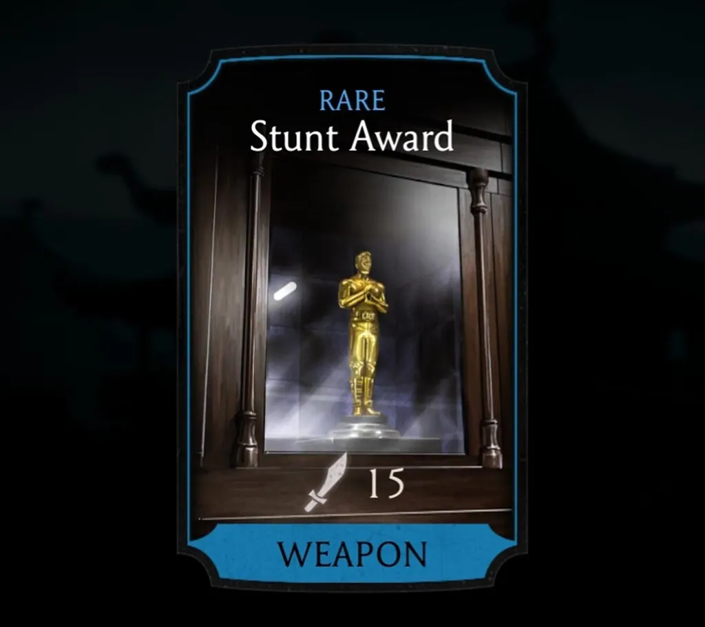 Stunt Award, Rare Equipment, Weapon, Action Movie Tower - MKmobileInfo