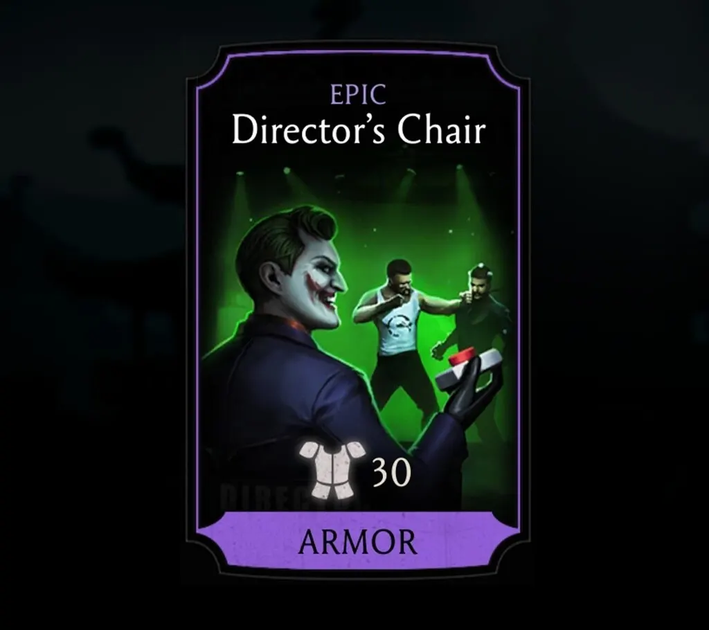 Director's Chair, Epic Equipment, Armor, Action Movie Tower - MKmobileInfo