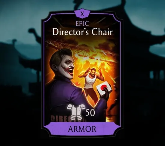 Director's Chair, Epic Equipment, Armor, Action Movie Tower - MKmobileInfo