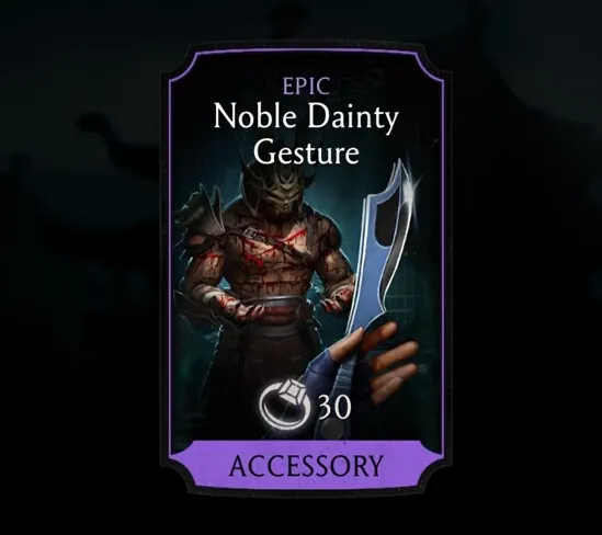 Noble Dainty Gesture