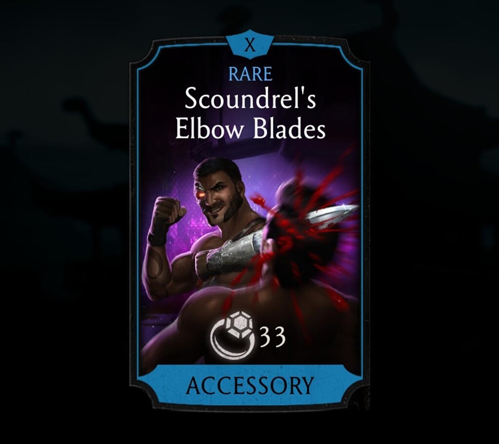Scoundrel's Elbow Blades, Rare Equipment, Accessory, Black Dragon - MKmobileInfo
