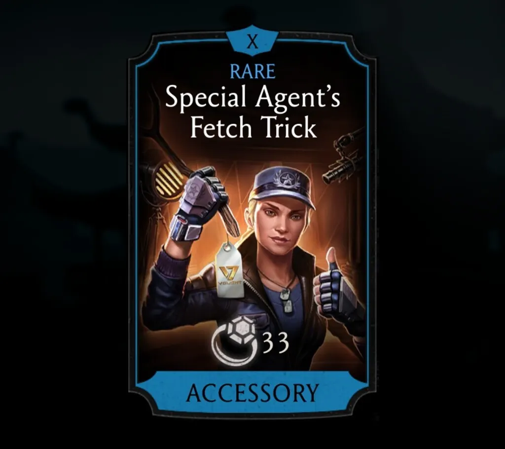 Special Agent's Fetch Trick, Rare Equipment, Accessory, Vought Tower - MKmobileInfo