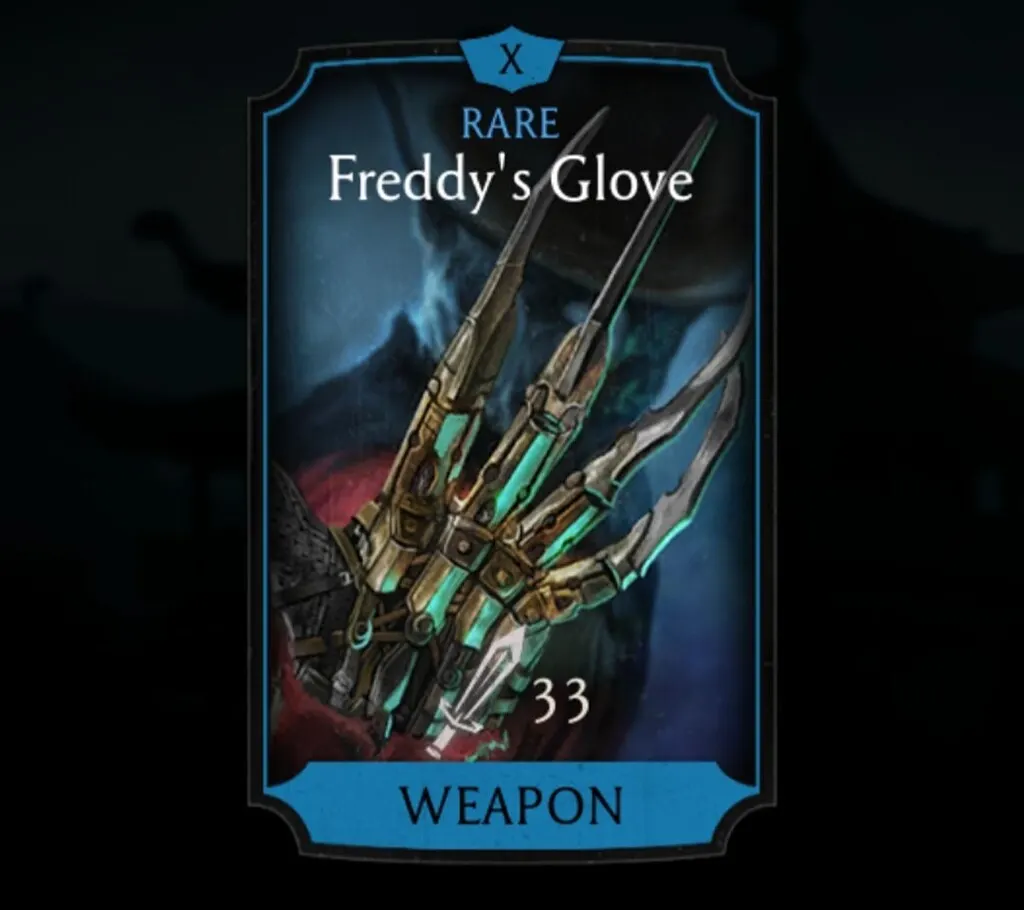 Freddy's Glove, Rare Equipment, Weapon - MKmobileInfo