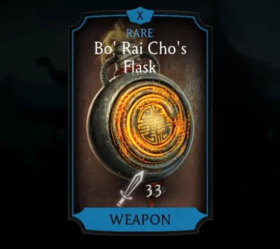 Bo' Rai Cho's Flask, Rare Equipment, Weapon - MKmobileInfo