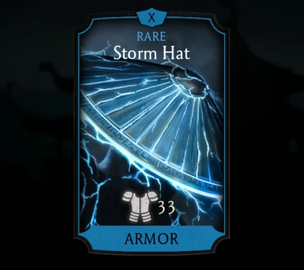 Storm Hat, Rare Equipment, Armor - MKmobileInfo