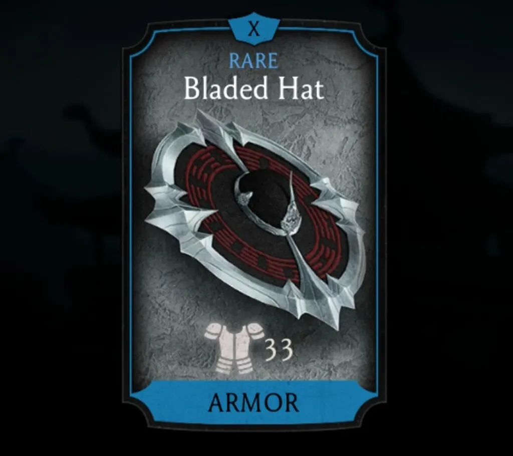Bladed Hat, Rare Equipment, Armor - MKmobileInfo