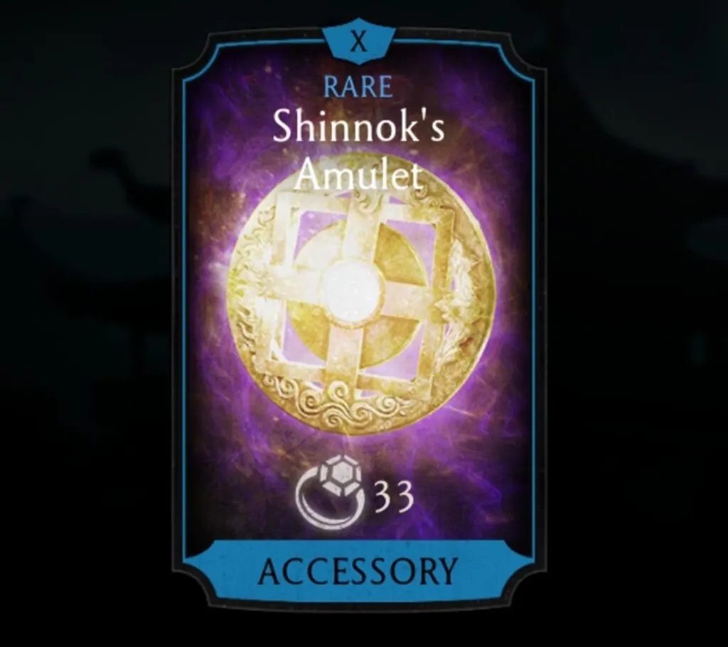 Shinnok's Amulet, Rare Equipment, Accessory - MKmobileInfo