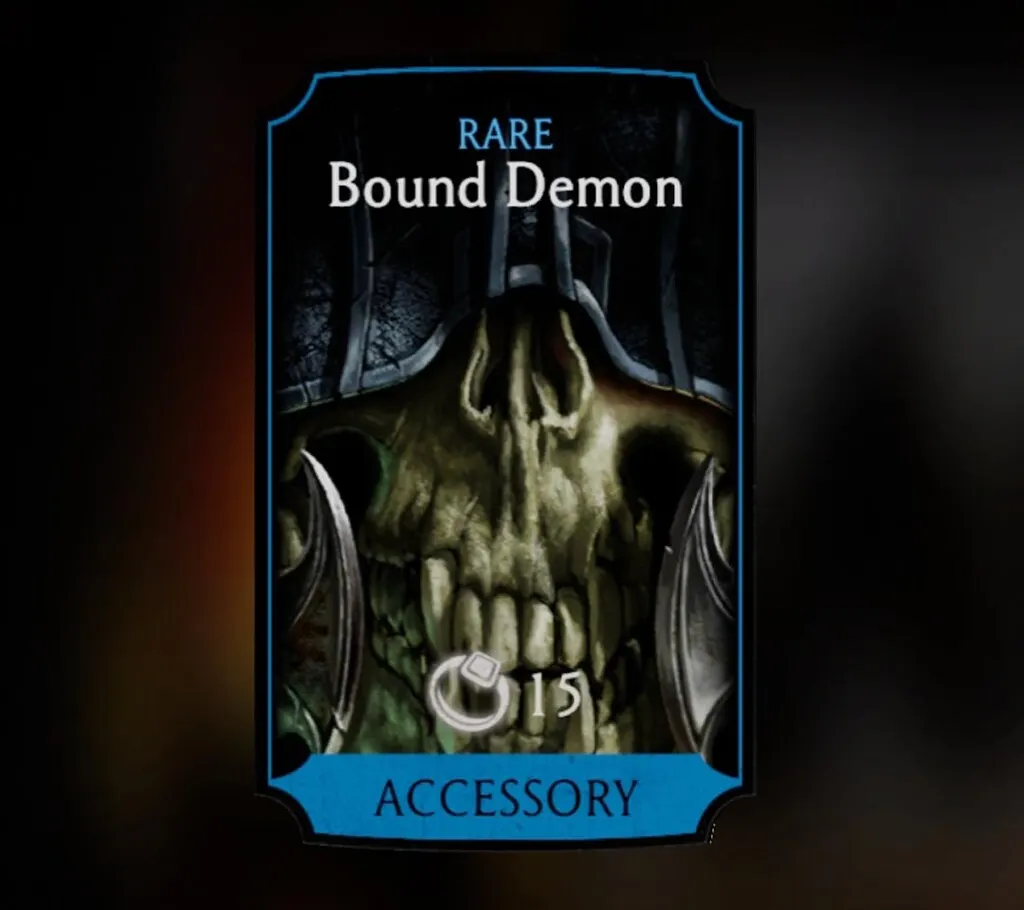 Bound Demon, Rare Equipment, Accessory - MKmobileInfo