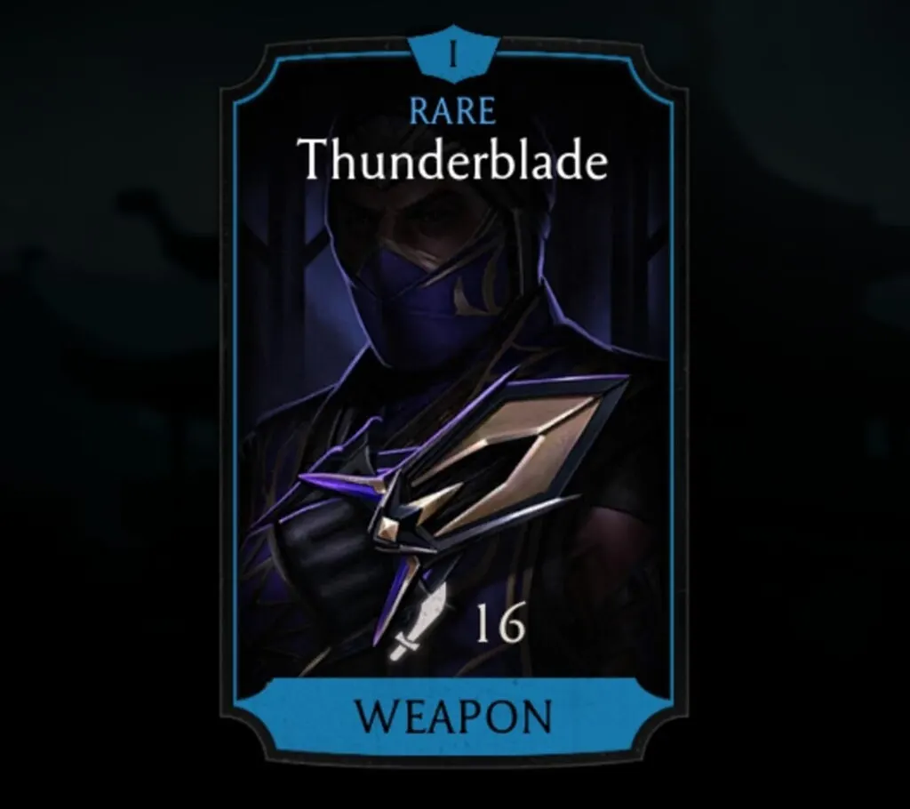 Thunderblade, Rare Equipment, Weapon - MKmobileInfo