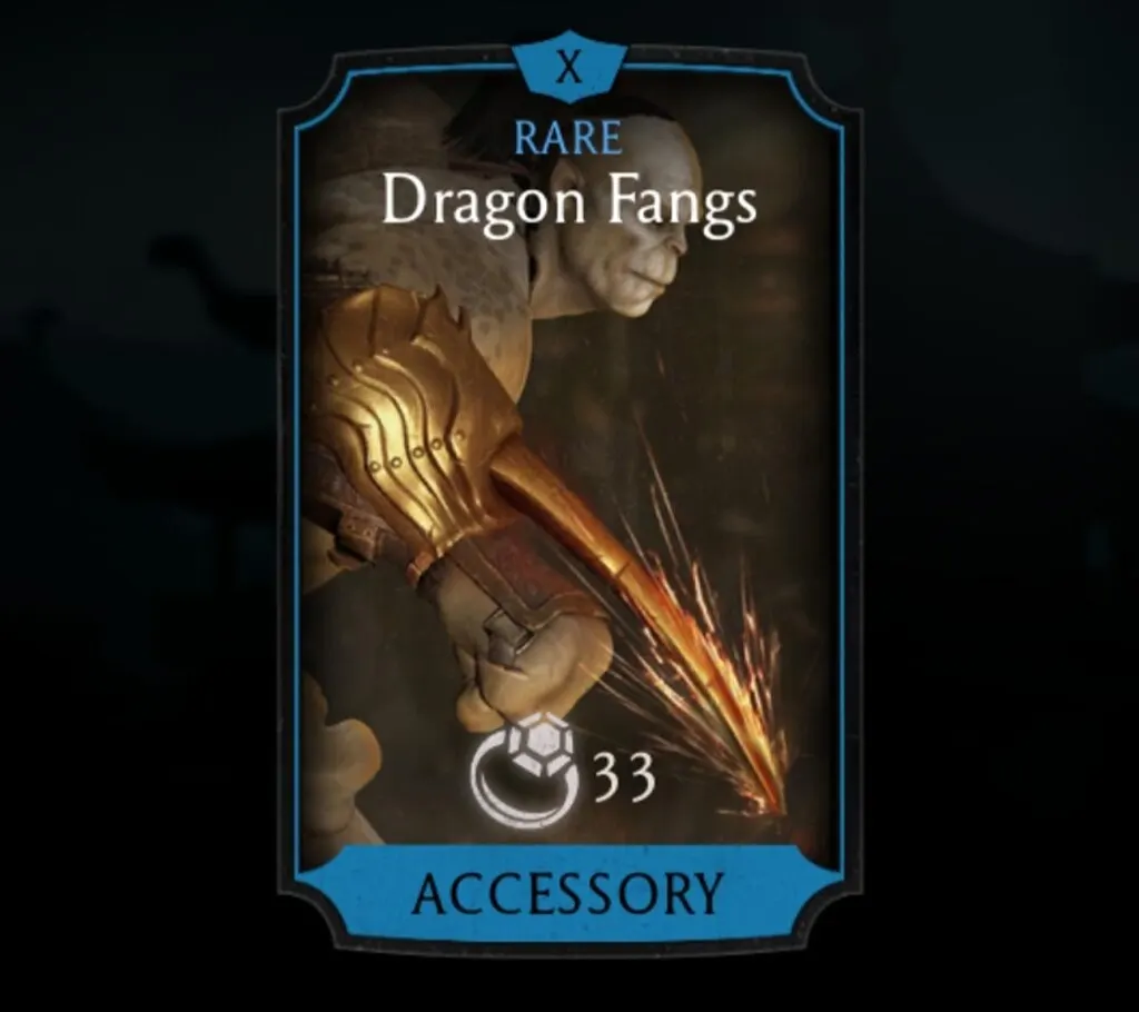 Dragon Fangs, Rare Equipment, Accessory - MKmobileInfo
