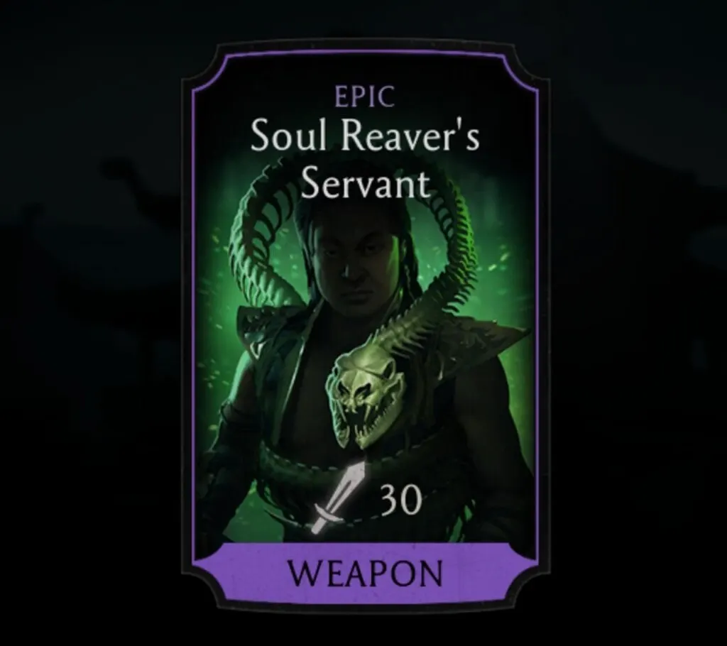 Soul Reaver's Servant, Epic Equipment, Weapon, Sorcerer's Tower - MKmobileInfo