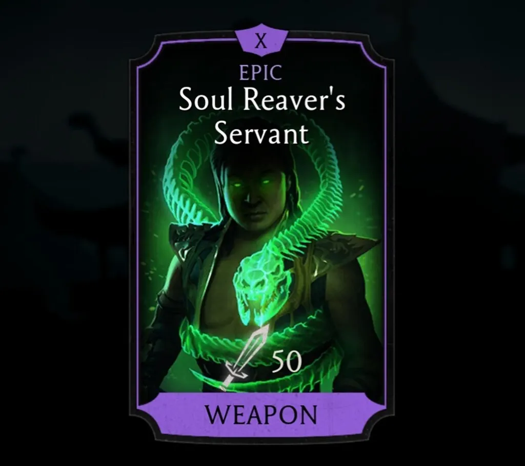 Soul Reaver's Servant, Epic Equipment, Weapon, Sorcerer's Tower - MKmobileInfo