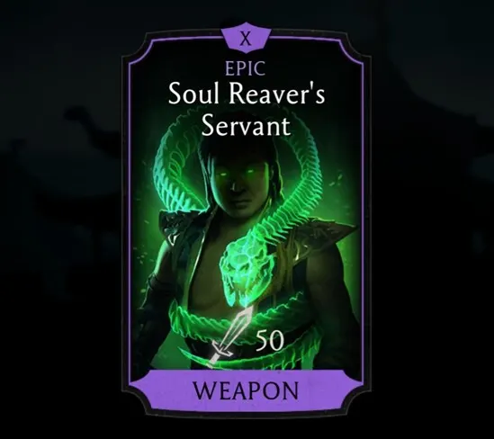 Soul Reaver's Servant, Epic Equipment, Weapon, Sorcerer's Tower - MKmobileInfo