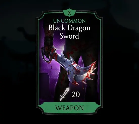 Black Dragon Sword