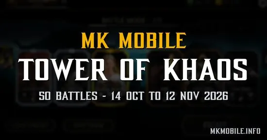 Tower of Khaos challenge requirements - MKmobile Oct 2026